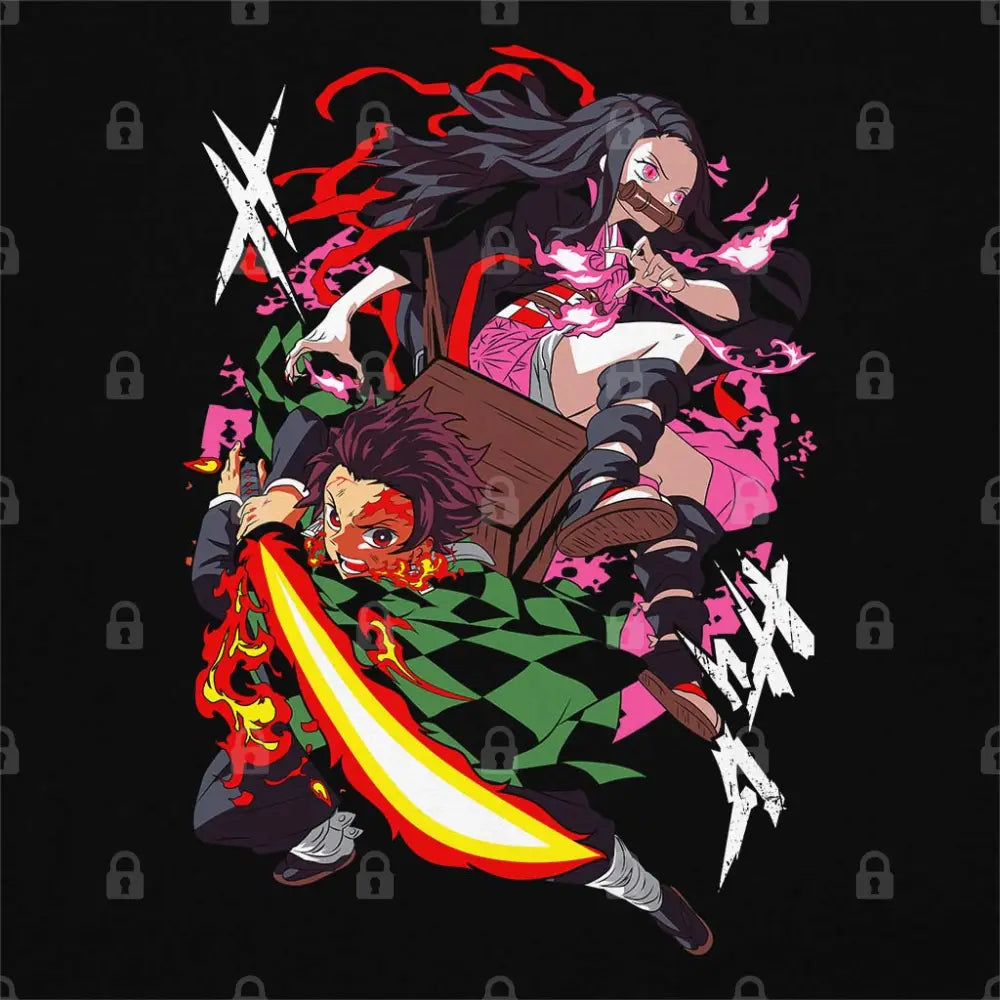 Demon Hunter Siblings T-Shirt | Anime T-Shirts