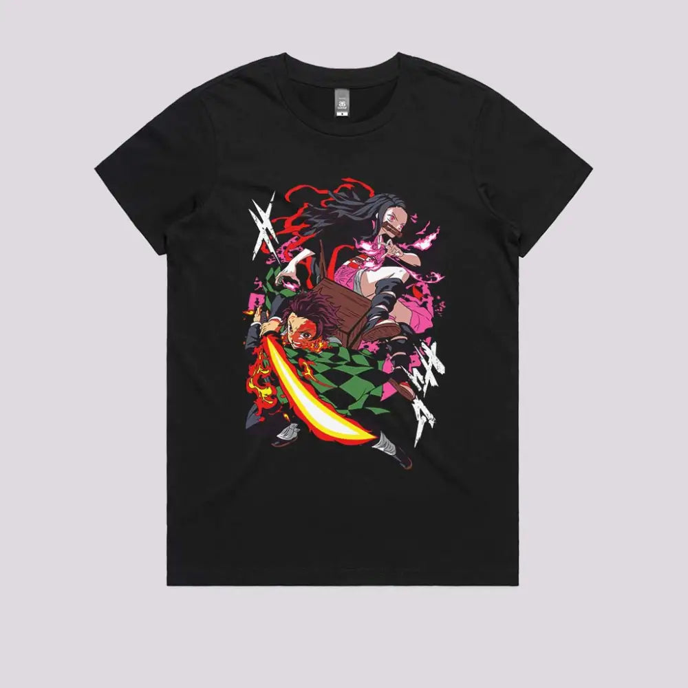 Demon Hunter Siblings T-Shirt | Anime T-Shirts