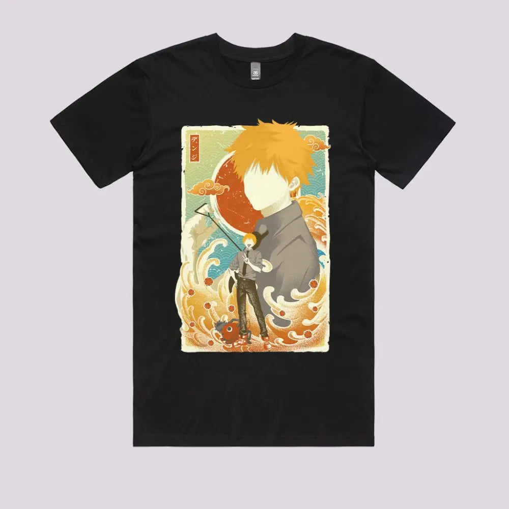 Devil Hunter Chainsaw T-Shirt | Anime T-Shirts