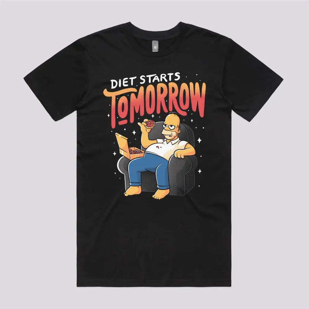 Diet Starts Tomorrow T-Shirt - Limitee Apparel