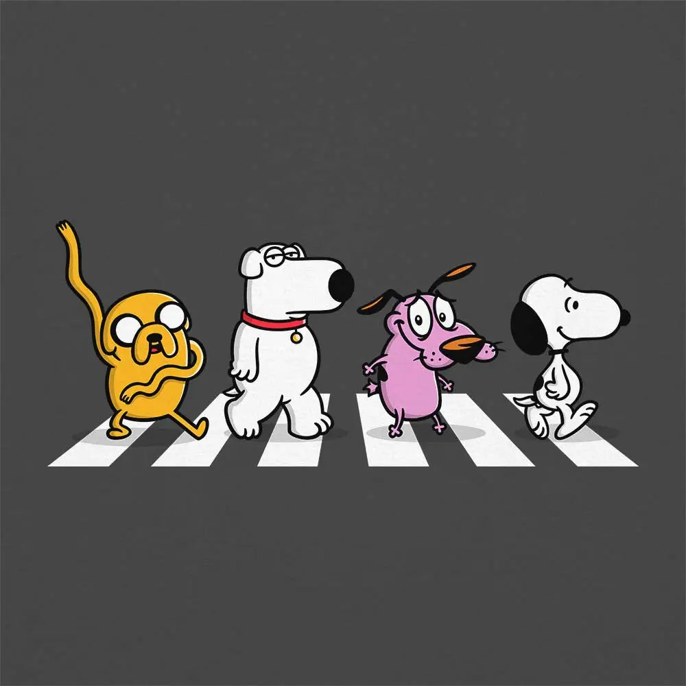 Dogs On Abbey Road T-Shirt Adult Tee