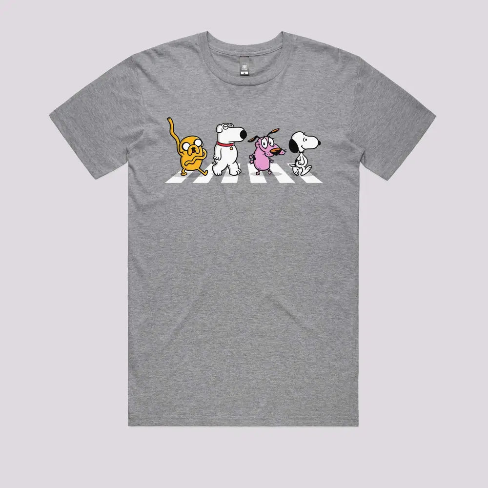 Dogs On Abbey Road T-Shirt Adult Tee