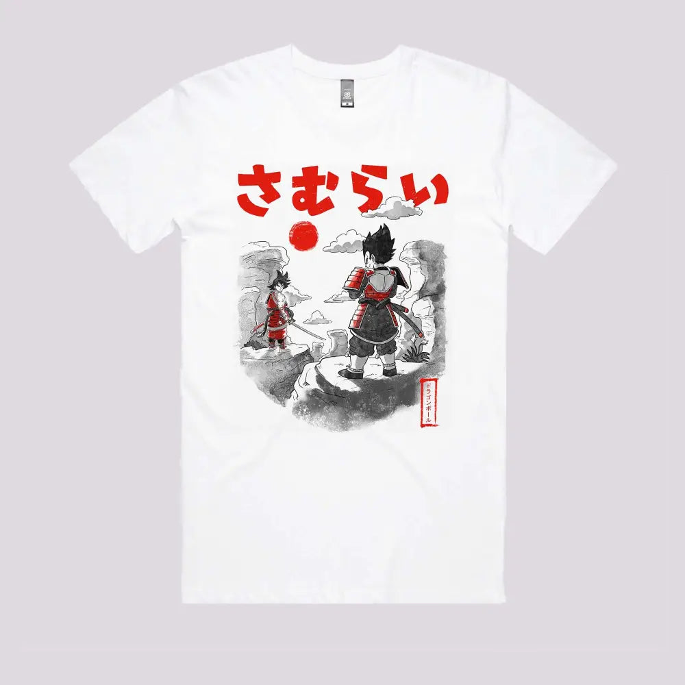 Dragon Samurai Battle T-Shirt | Anime T-Shirts