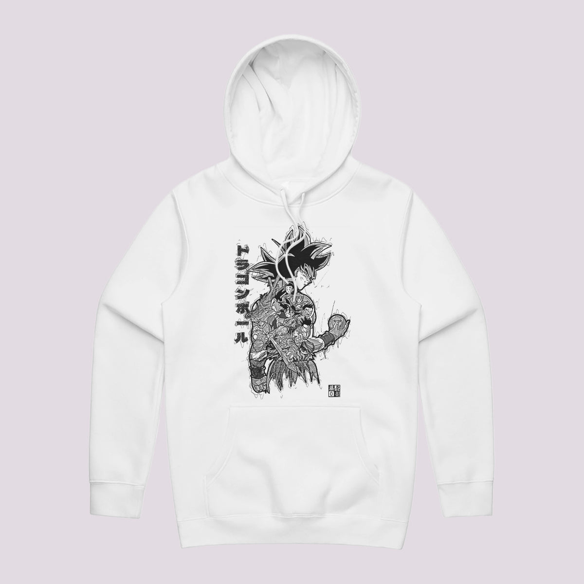Anime Hoodie Australia | Dragon Warrior Scribble Art Hoodie