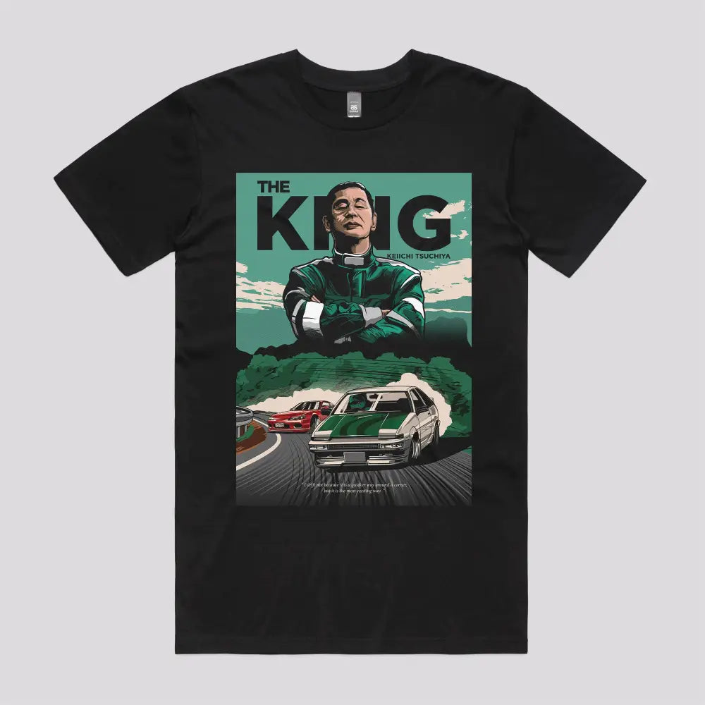 Drift King - Keiichi Tsuchiya T-Shirt - Limitee Apparel