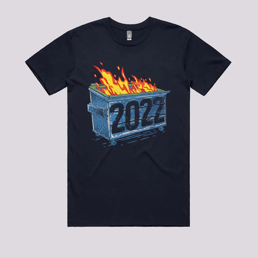 Dumpster Year 2022 T-Shirt Mens / Navy Xs Adult Tee