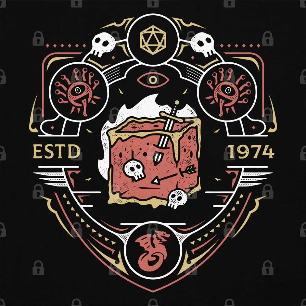 Dungeon Top Enemies Emblem T-Shirt Adult Tee