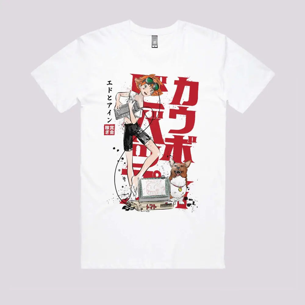 Ed and Ein Sumi-e T-Shirt | Anime T-Shirts
