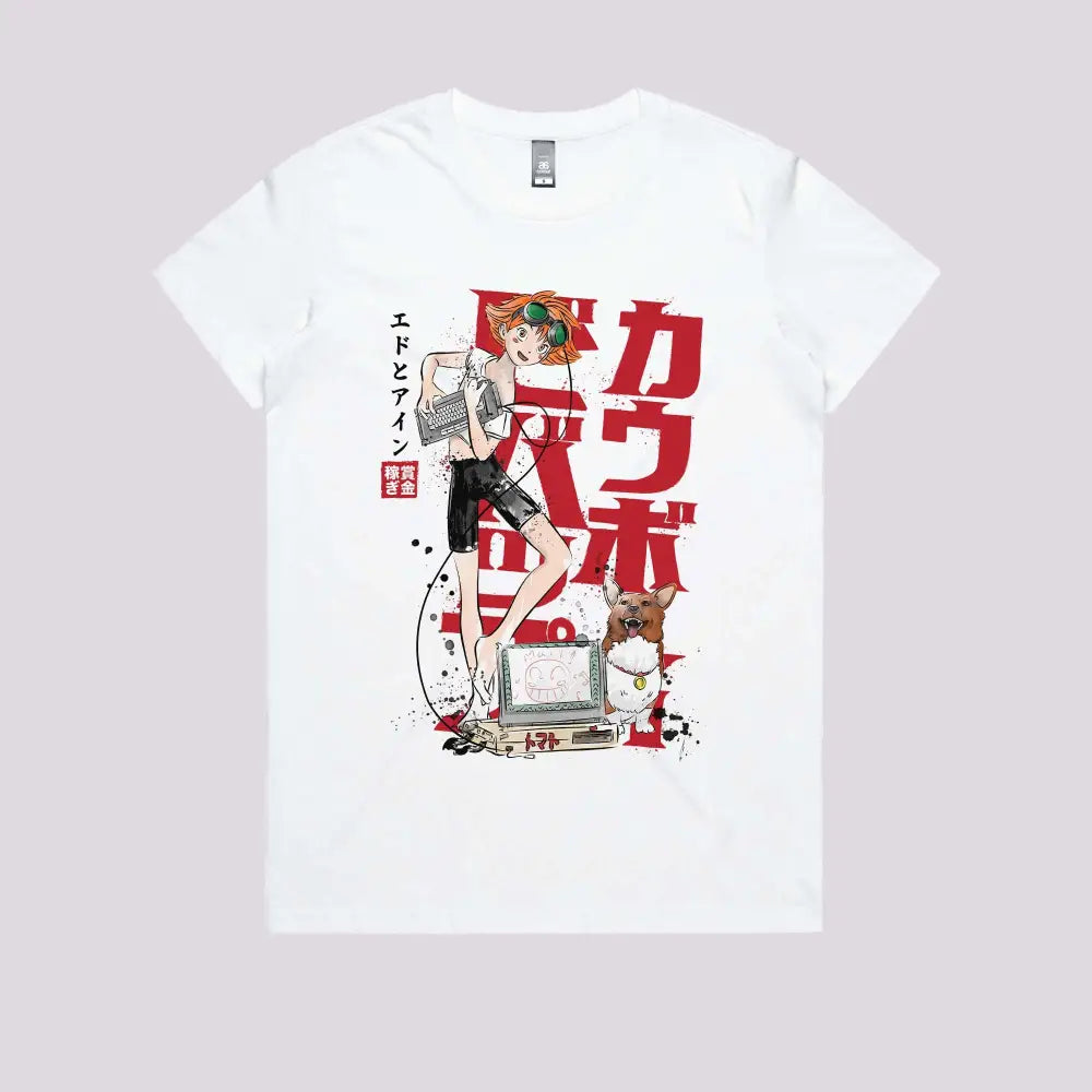 Ed and Ein Sumi-e T-Shirt | Anime T-Shirts