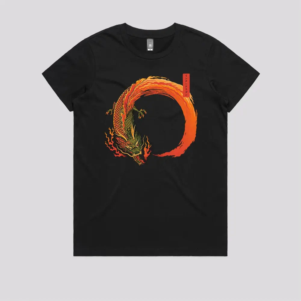 Enso Dragon Fire T-Shirt - Limitee Apparel