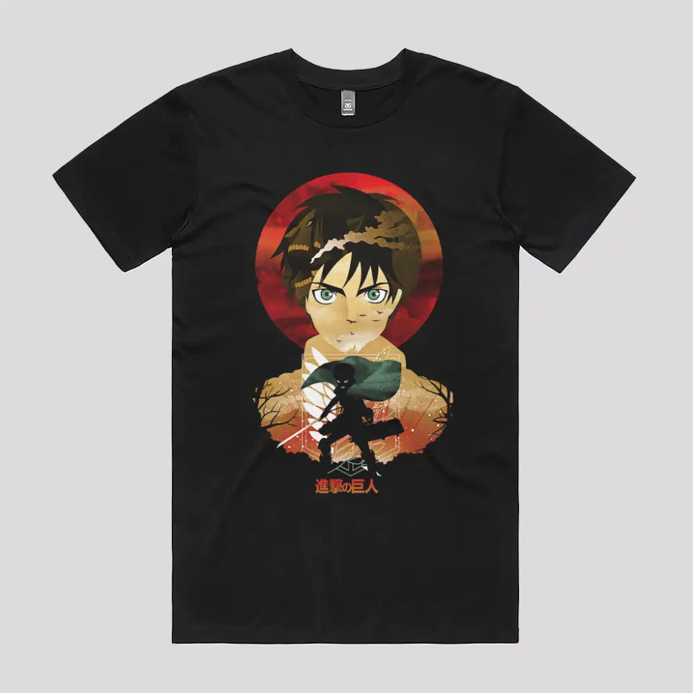 Eren Sunset T-Shirt | Anime T-Shirts