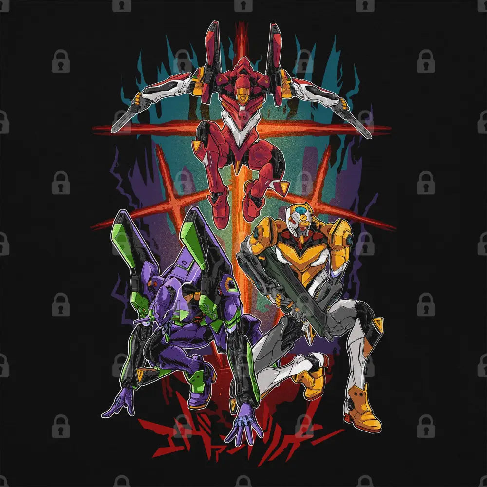 EVA Trio T-Shirt | Anime T-Shirts