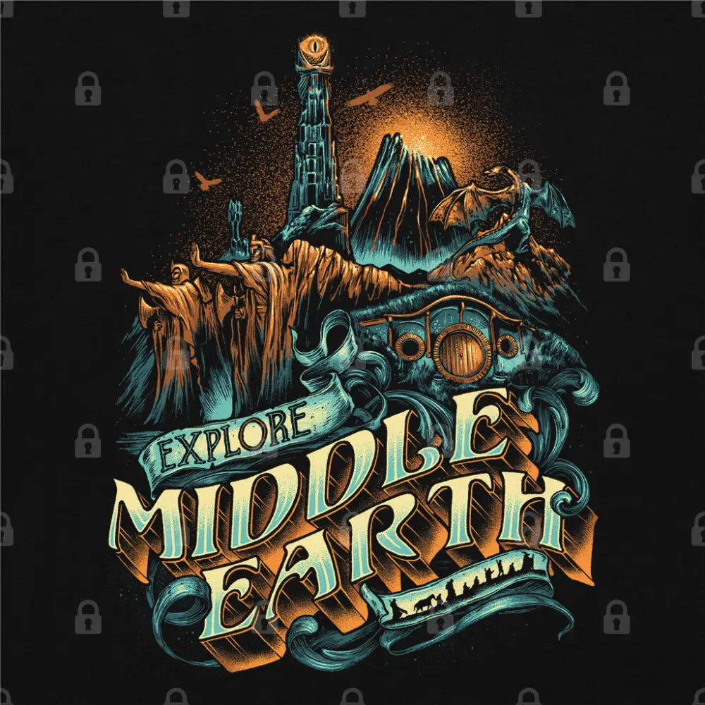 Explore Middle Earth T-Shirt | Pop Culture T-Shirts