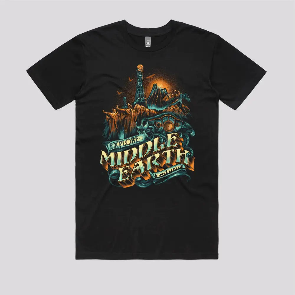 Explore Middle Earth T-Shirt | Pop Culture T-Shirts