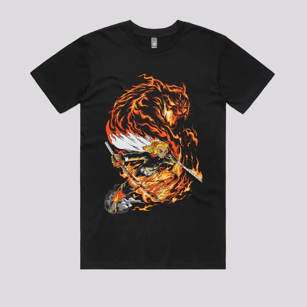 Flame Tiger T-Shirt | Anime T-Shirts