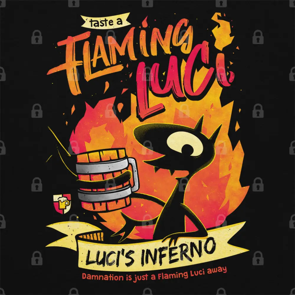 Flaming Luci T-Shirt - Limitee Apparel