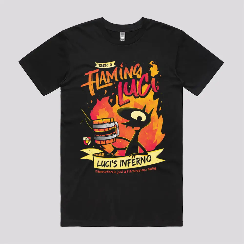 Flaming Luci T-Shirt - Limitee Apparel