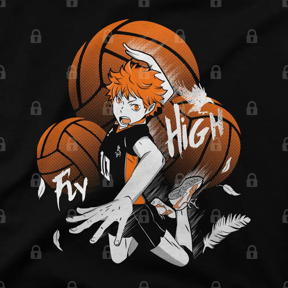 Fly High Karasuno T-Shirt | Anime T-Shirts