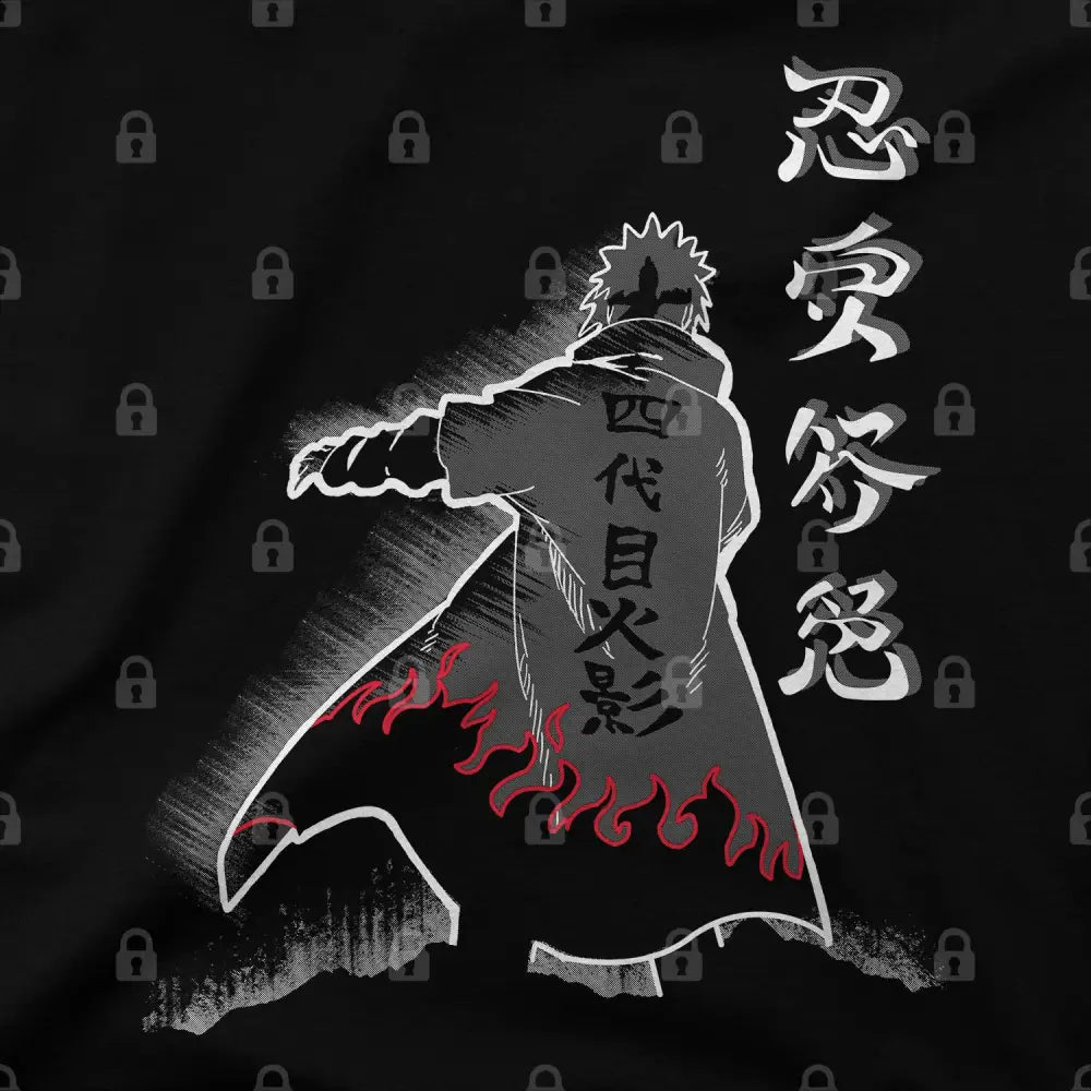 Fourth Hokage Enters T-Shirt | Anime T-Shirts