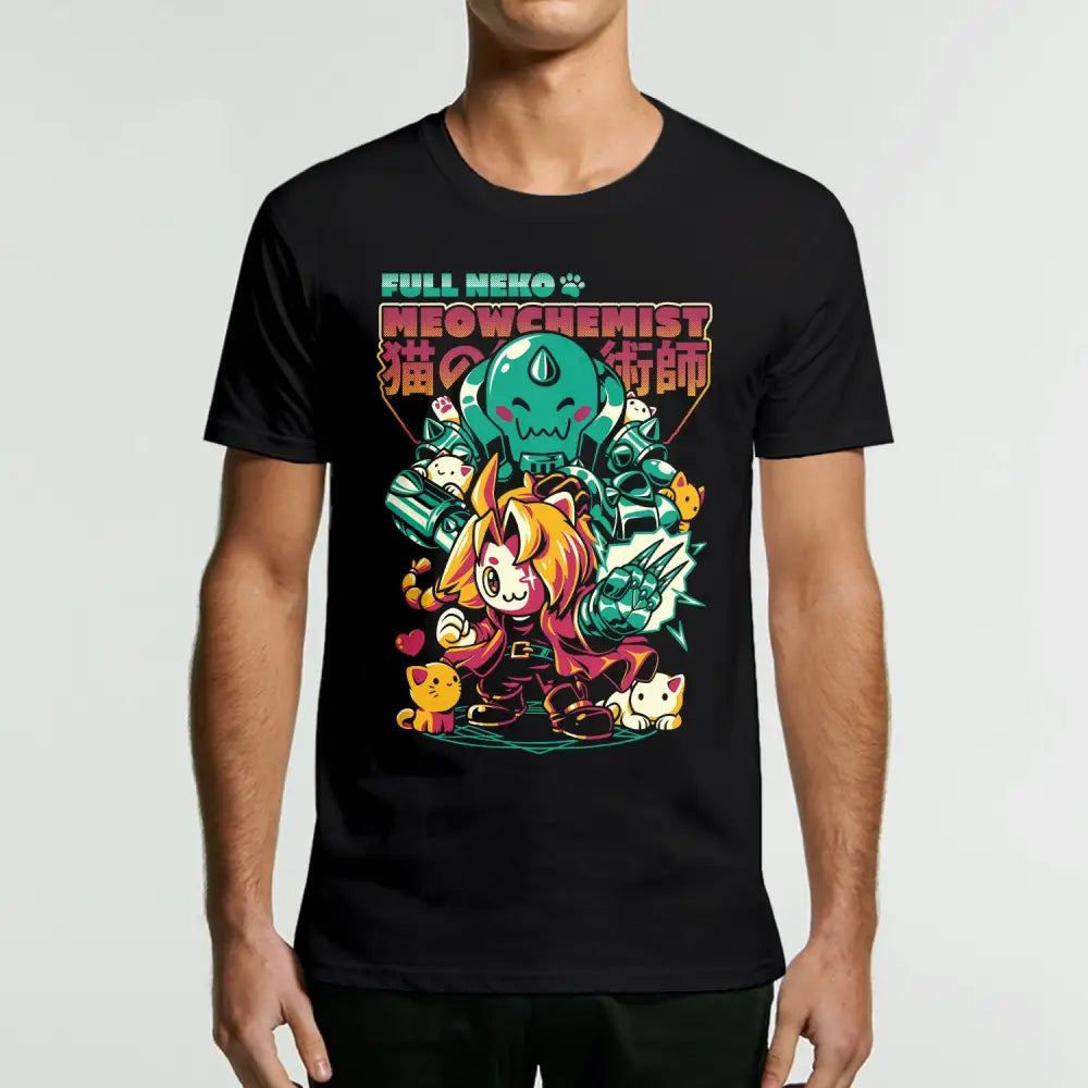 Full Neko Meowchemist T-Shirt | Anime T-Shirts