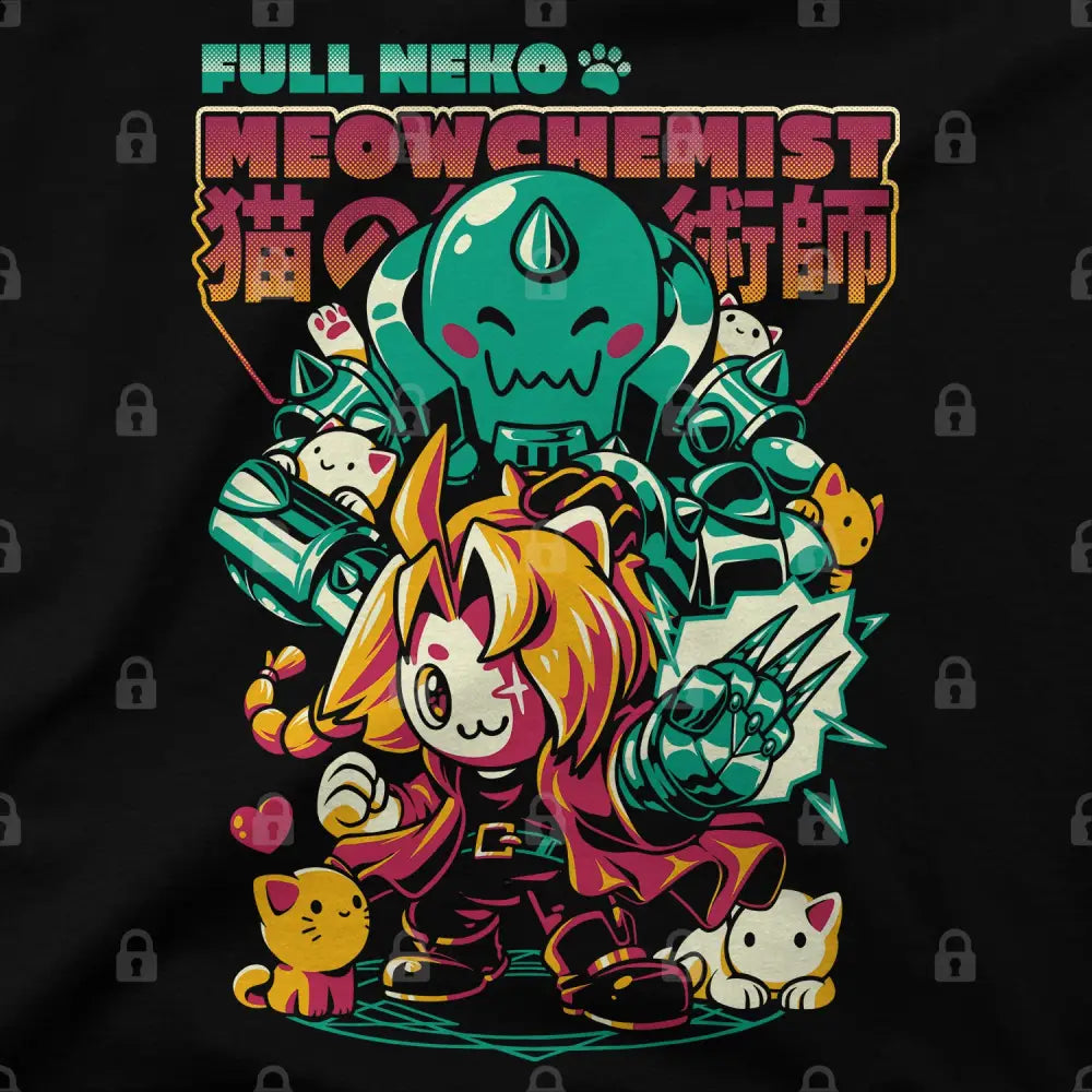 Full Neko Meowchemist T-Shirt | Anime T-Shirts