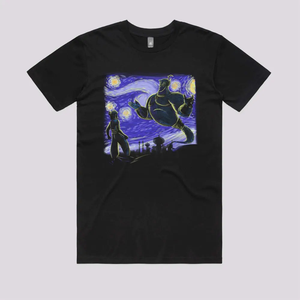 Genie in the Starry Night T-Shirt | Pop Culture T-Shirts