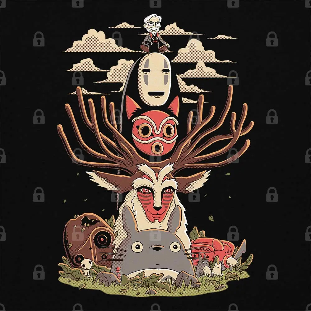 Ghibli Totem T-Shirt | Anime T-Shirts