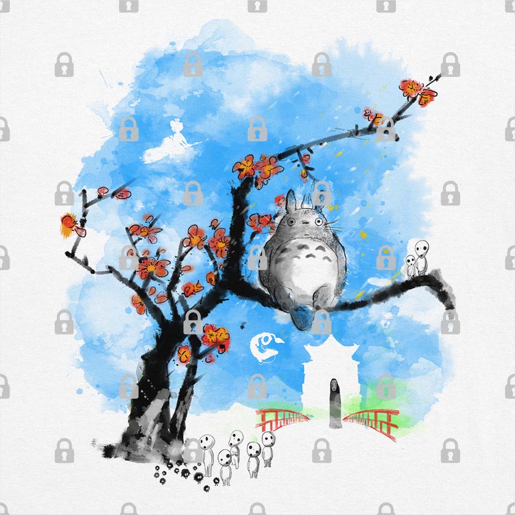 Ghibli Overload Watercolour T-Shirt