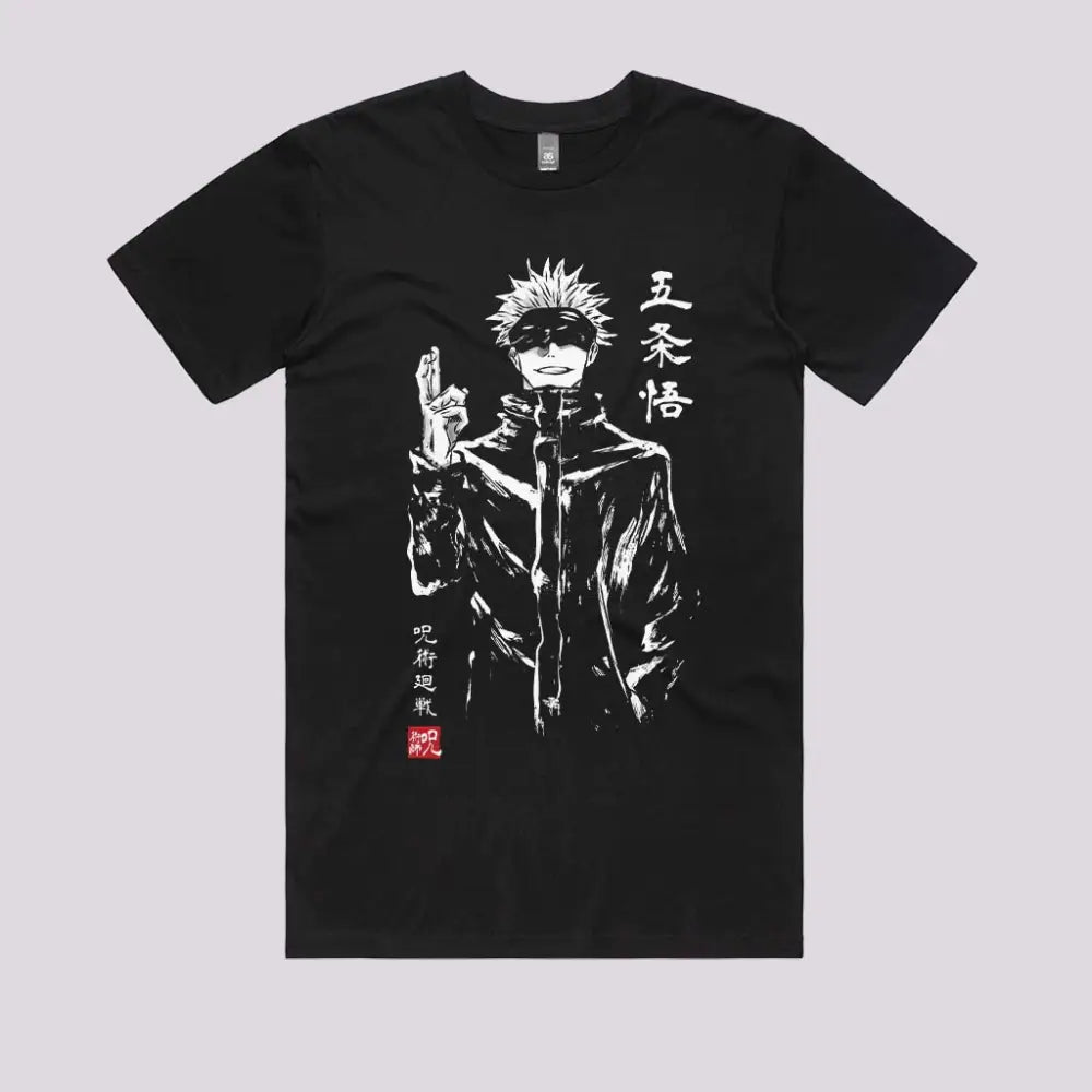 Gojo Satoru Sumi-e T-Shirt | Anime T-Shirts