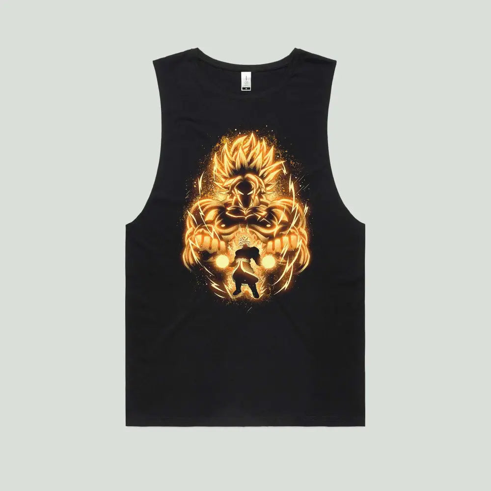 Golden Saiyan Broly Tank Top | Anime T-Shirts