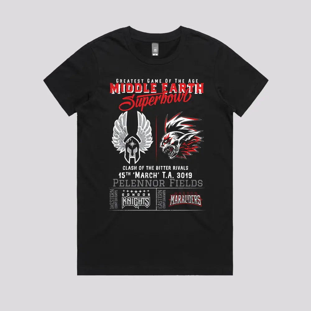 Gondor Knights vs Mordor Marauders T-Shirt | Pop Culture T-Shirts