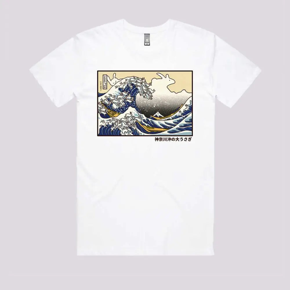 Great Rabbit Off Kanagawa T-Shirt Adult Tee