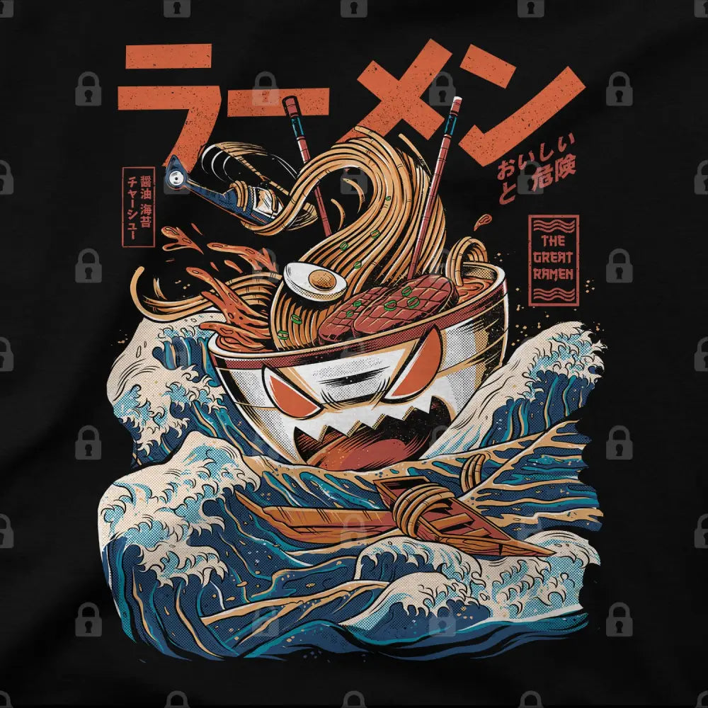 Great Ramen Off Kanagawa T-Shirt - Limitee Apparel