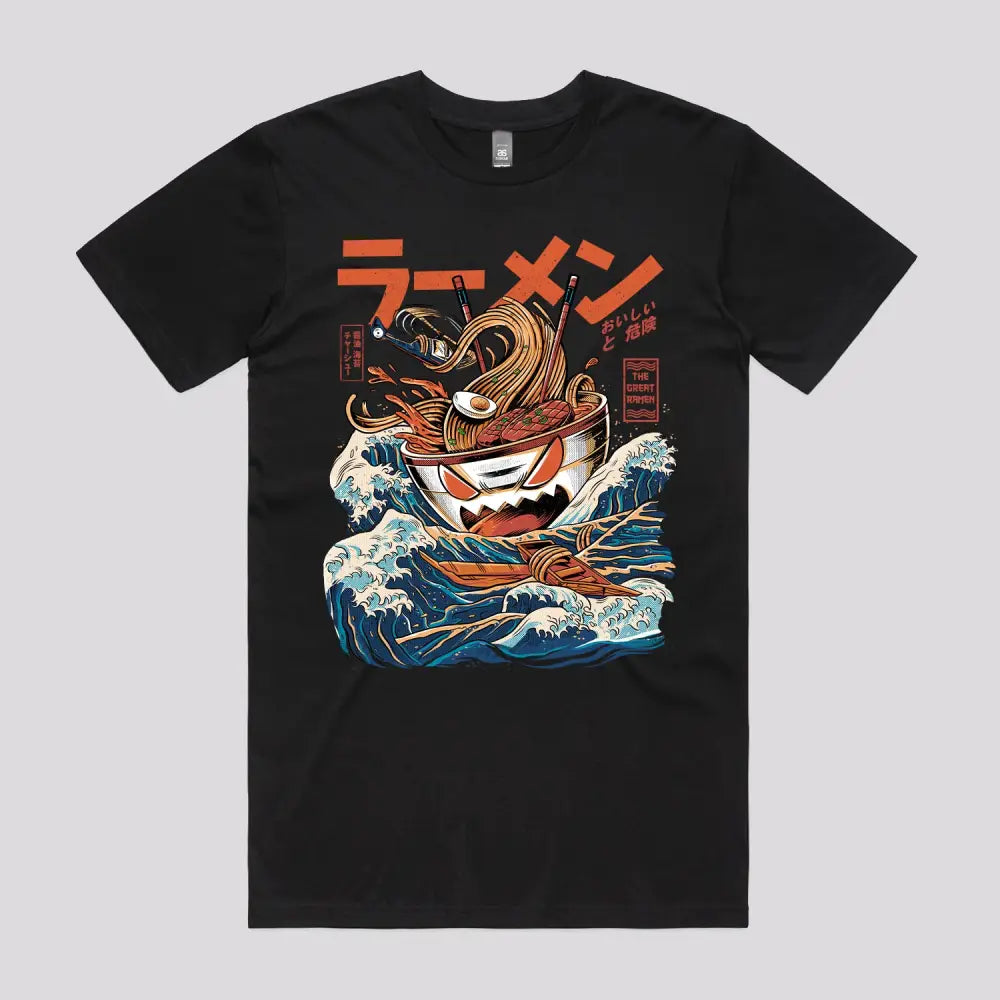 Great Ramen Off Kanagawa T-Shirt - Limitee Apparel