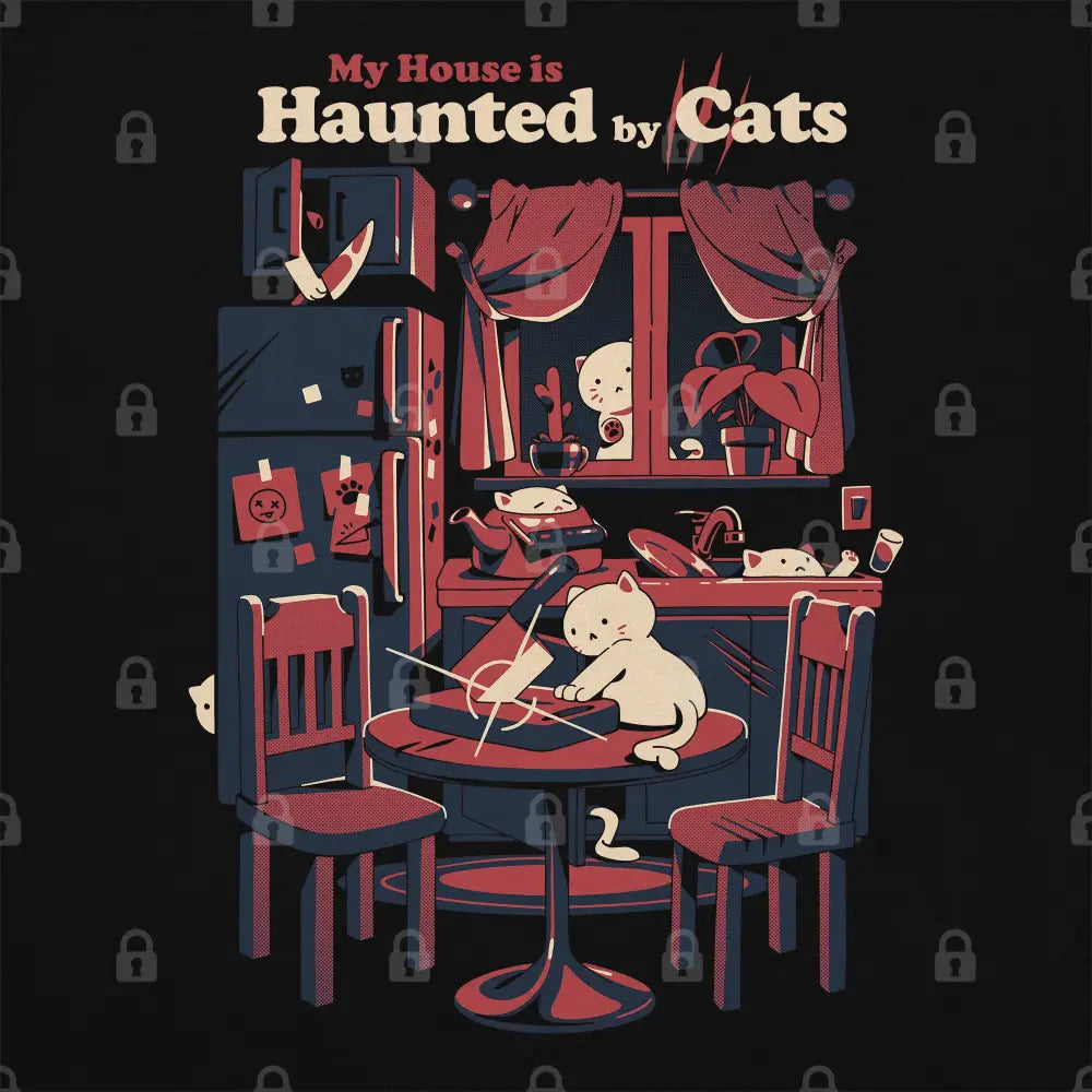 Haunted by Cats T-Shirt - Limitee Apparel