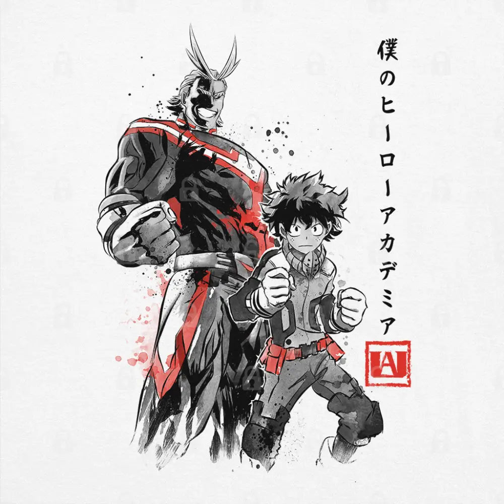 Hero Academia Sumi-e T-Shirt | Anime T-Shirts