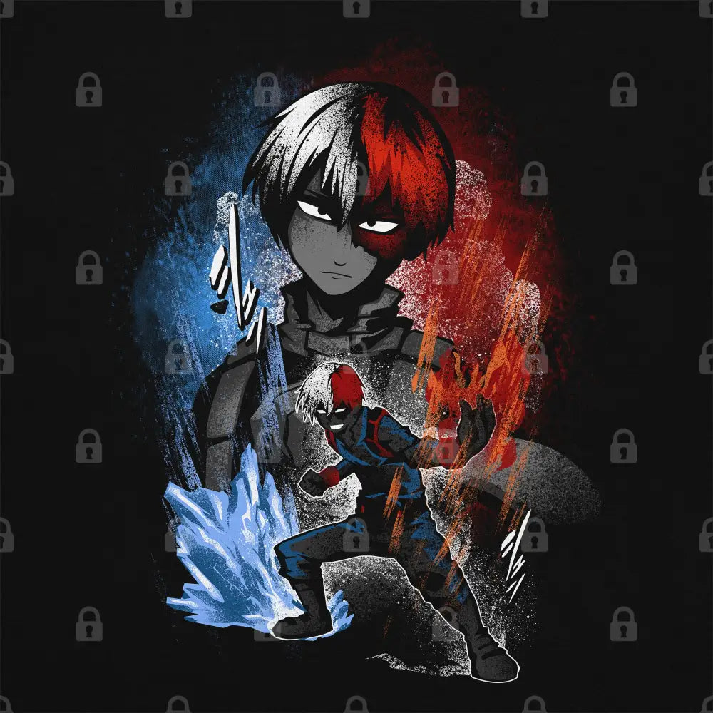 Hero Half Cold Half Hot T-Shirt | Anime T-Shirts