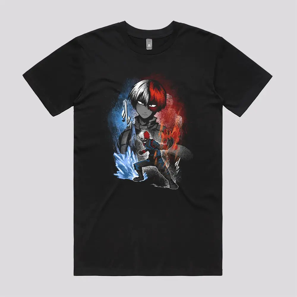 Hero Half Cold Half Hot T-Shirt | Anime T-Shirts