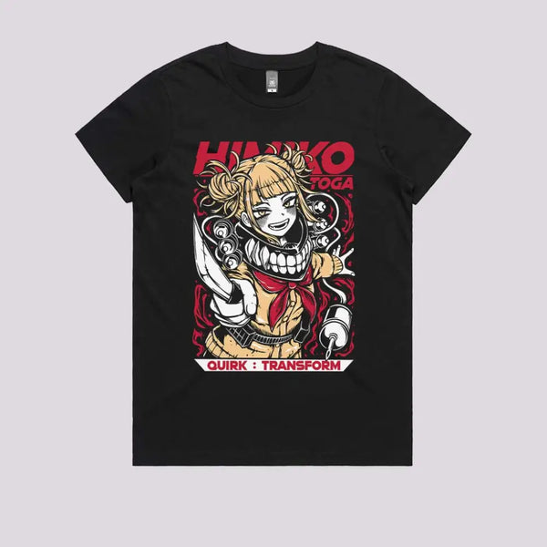 2-Sided My Hero Academia Himiko Toga Anime Shirt Vintage