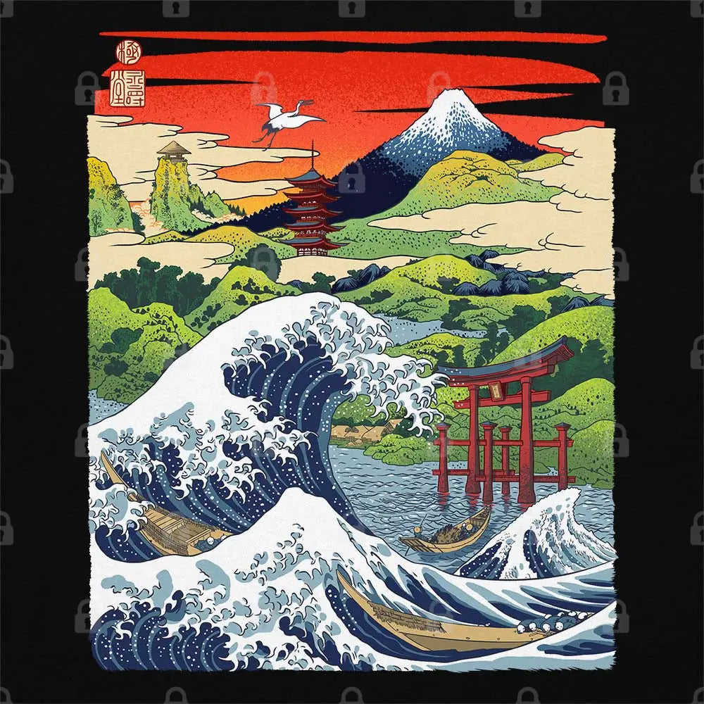 Hokusai Wave in Japan T-Shirt - Limitee Apparel