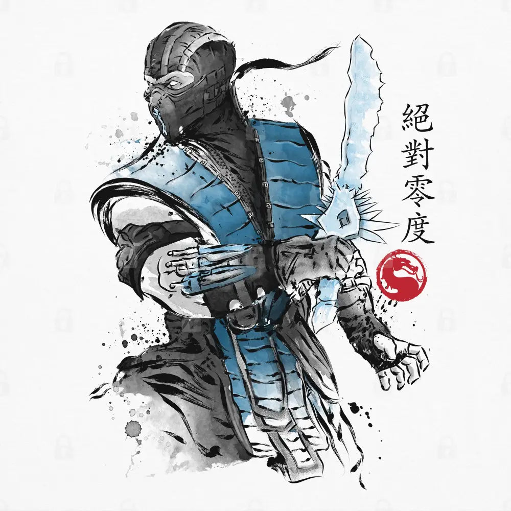 Ice Warrior Sumi-e T-Shirt | Pop Culture T-Shirts