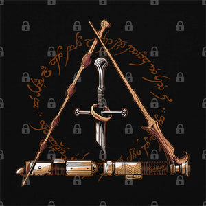 Iconic Movie Weapons Graphic Tee