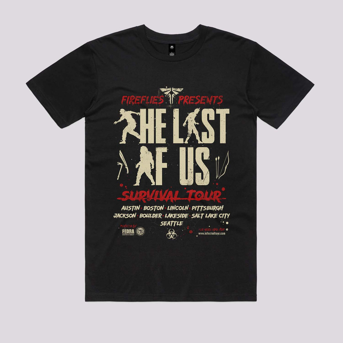 Infected Tour T-Shirt | Cool Pop Culture T-Shirts Australia