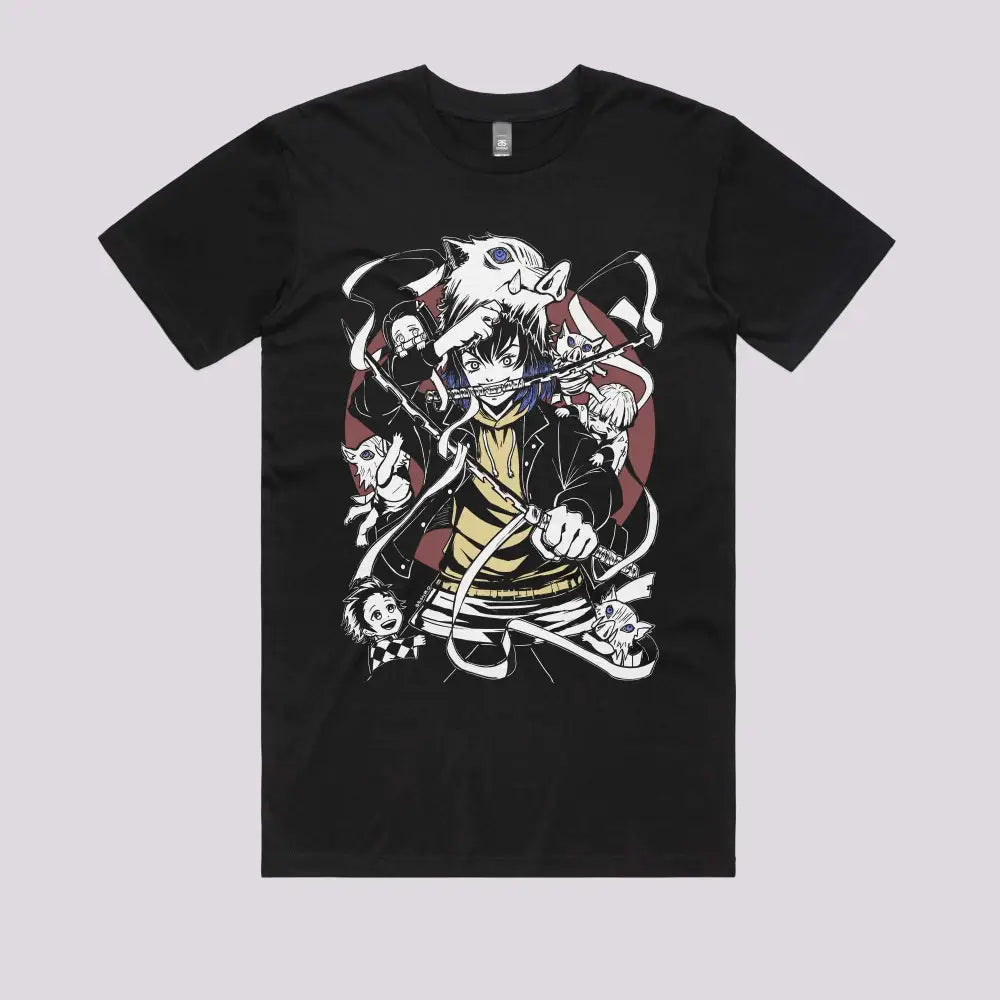 Inosuke Unmasked T-Shirt | Anime T-Shirts