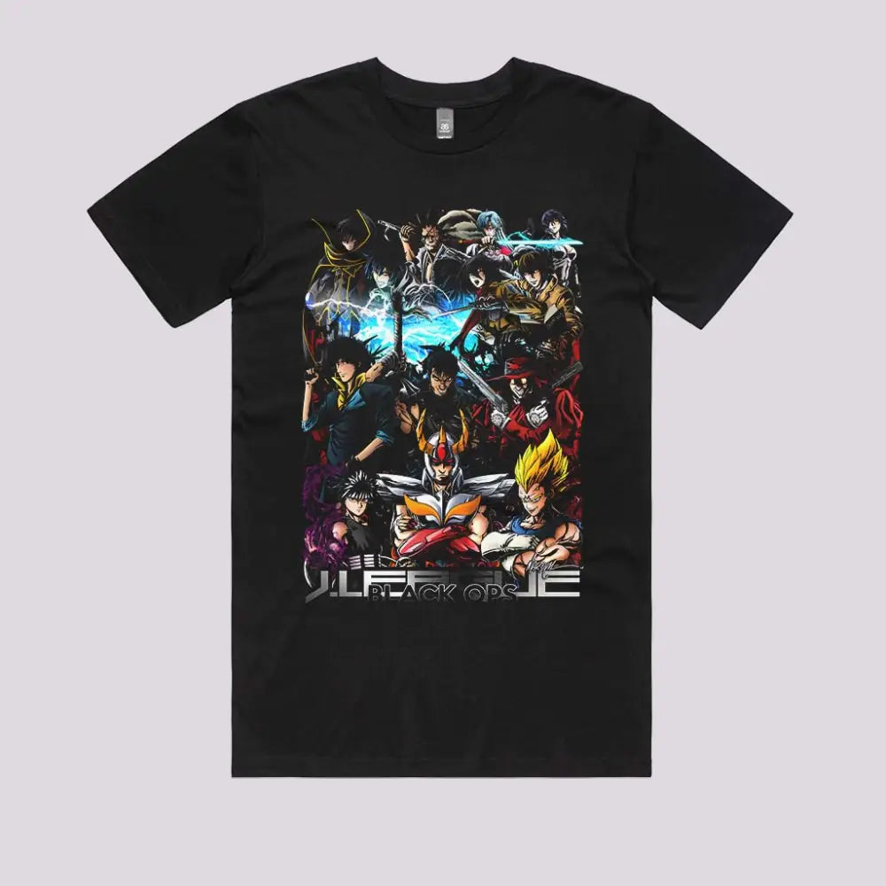 J League Black Ops T-Shirt | Anime T-Shirts