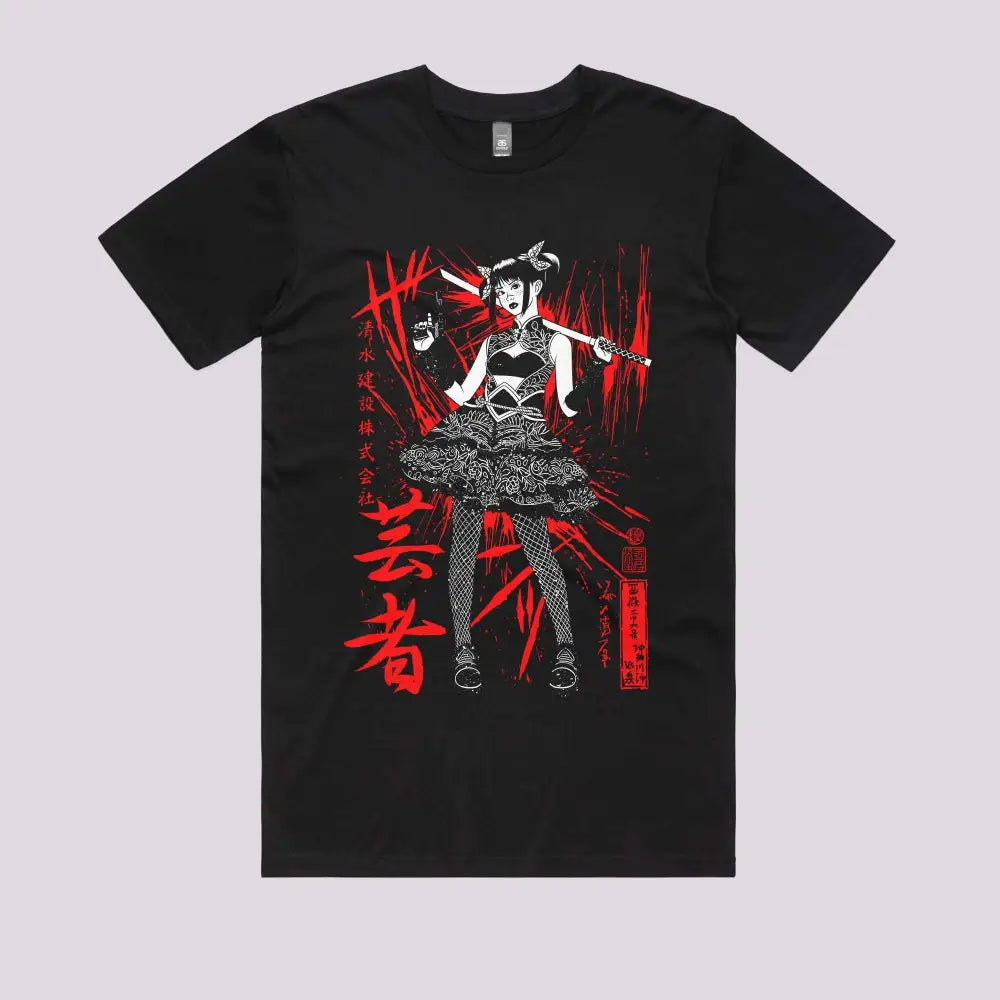 Japanese Female Warrior T-Shirt | Anime T-Shirts