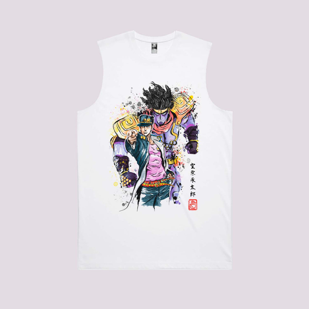 Jotaro Watercolour Graphic Tee