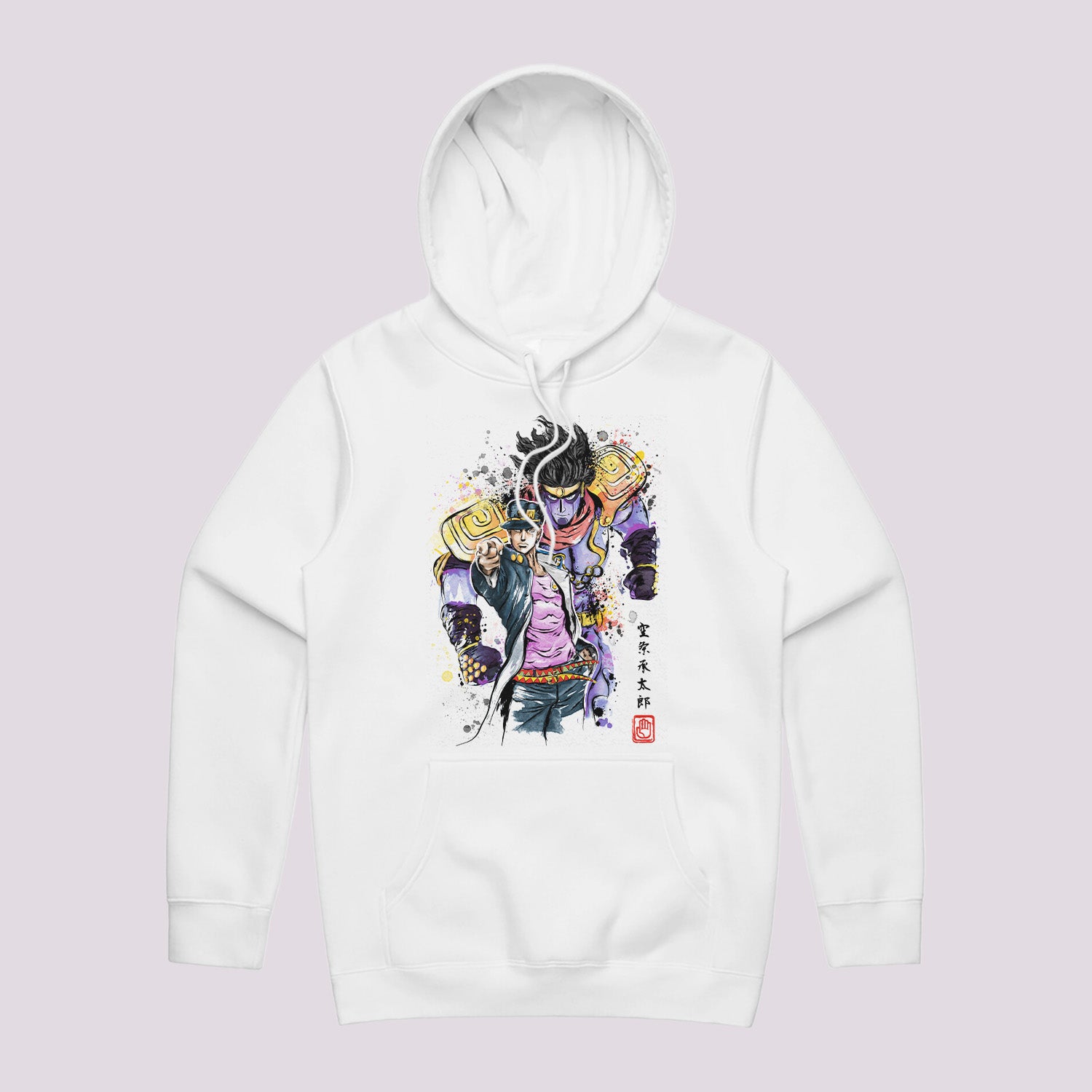 Jotaro Watercolour Graphic Hoodie