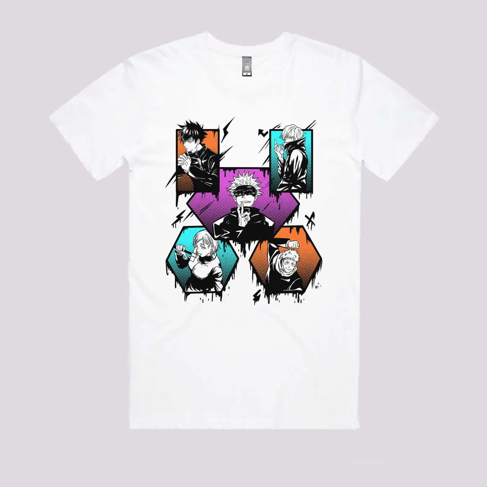 Jujutsu Sorcerers Graffiti T-Shirt | Anime T-Shirts