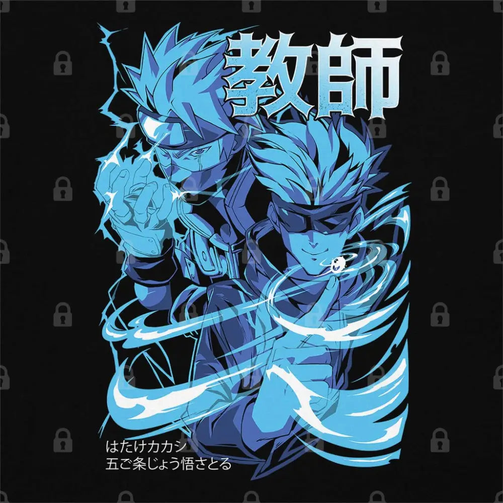 Kakashi and Gojo Sensei T-Shirt | Anime T-Shirts